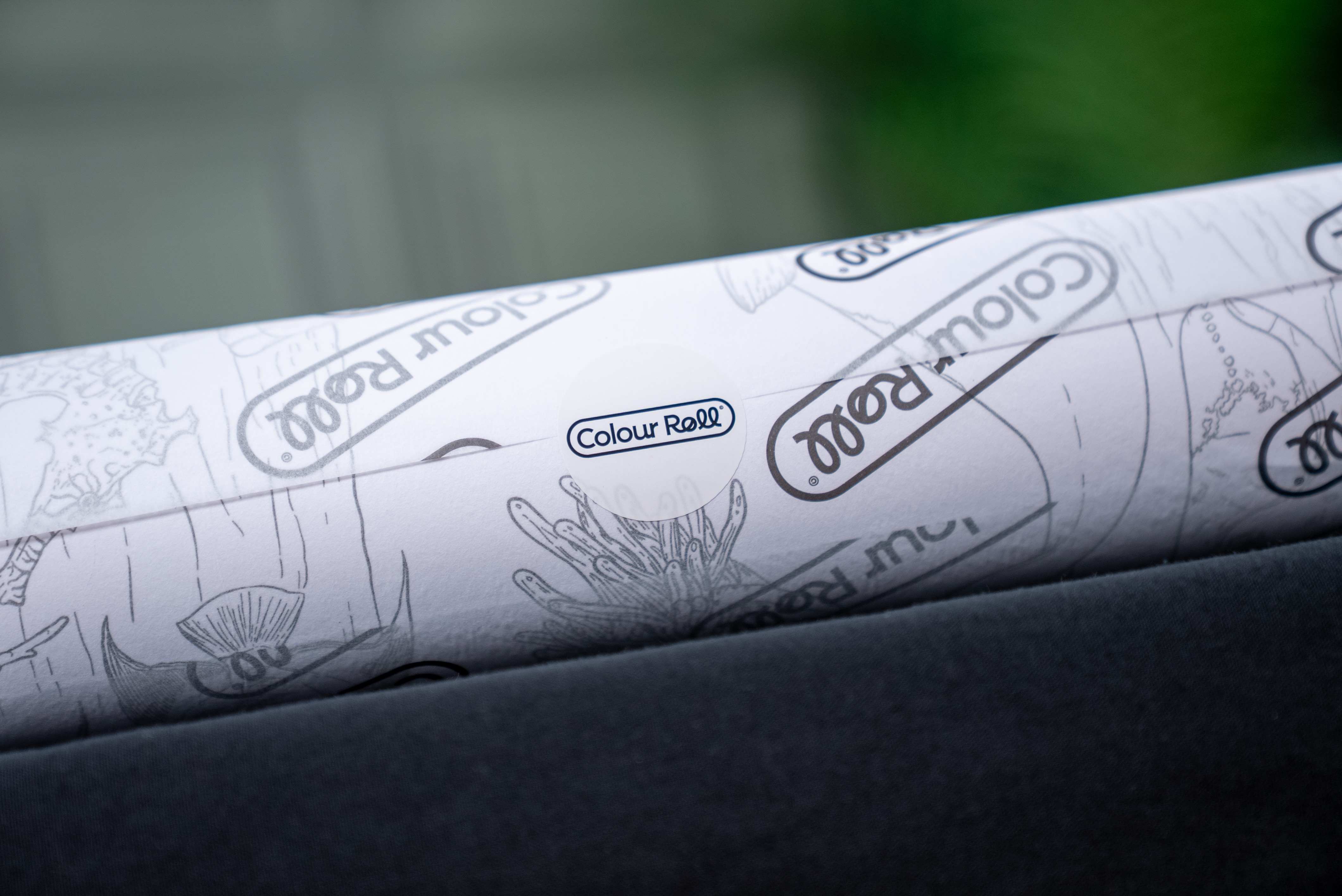 Plastic-free, recyclable Colour Roll packaging